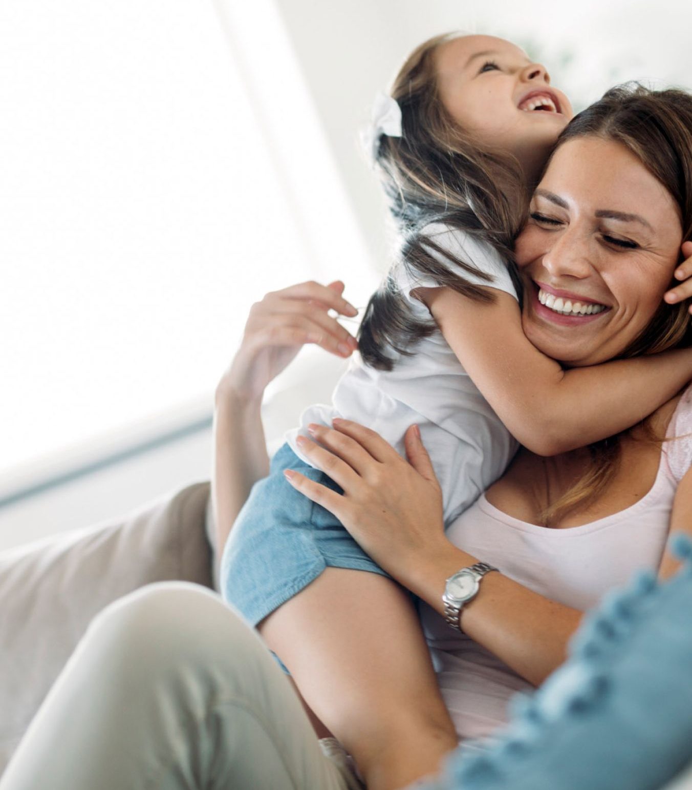 woman and child hugging near Solara Sands peoria rv parks rectangle 37